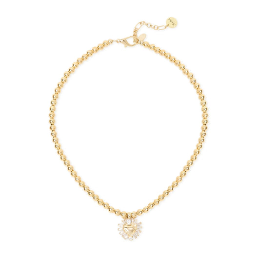 Collana sfere e cuore Ember - Oro