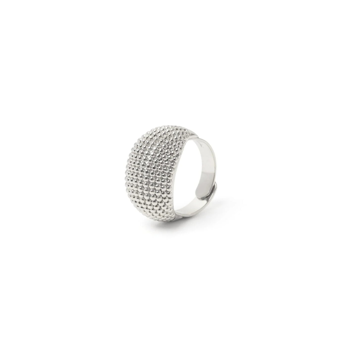 Anello top convesso affusolato Pompei - Argento