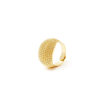 Anello top convesso affusolato Pompei - Oro