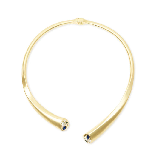 Collana bangle punte con cristalli Emilia - Multicolor