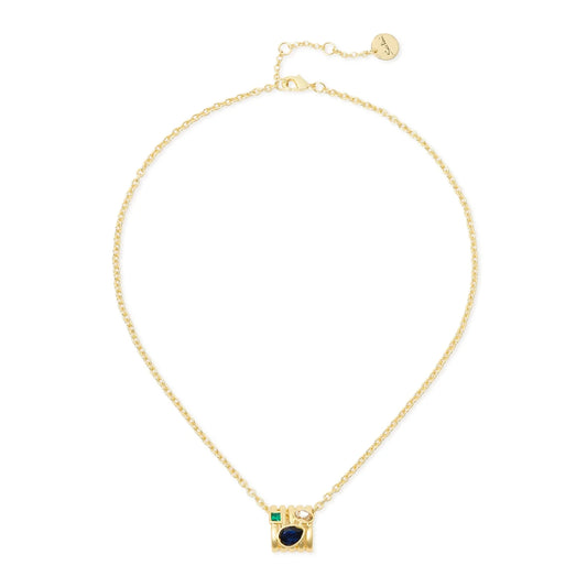Collana corta cilindretto Emilia - Multicolor