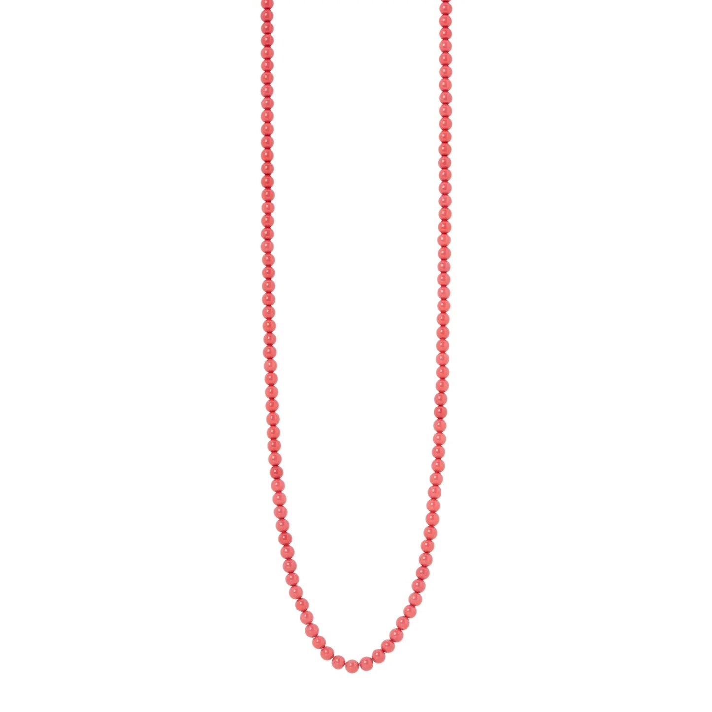 Collana lunga boule rosse Apuana - Rosso