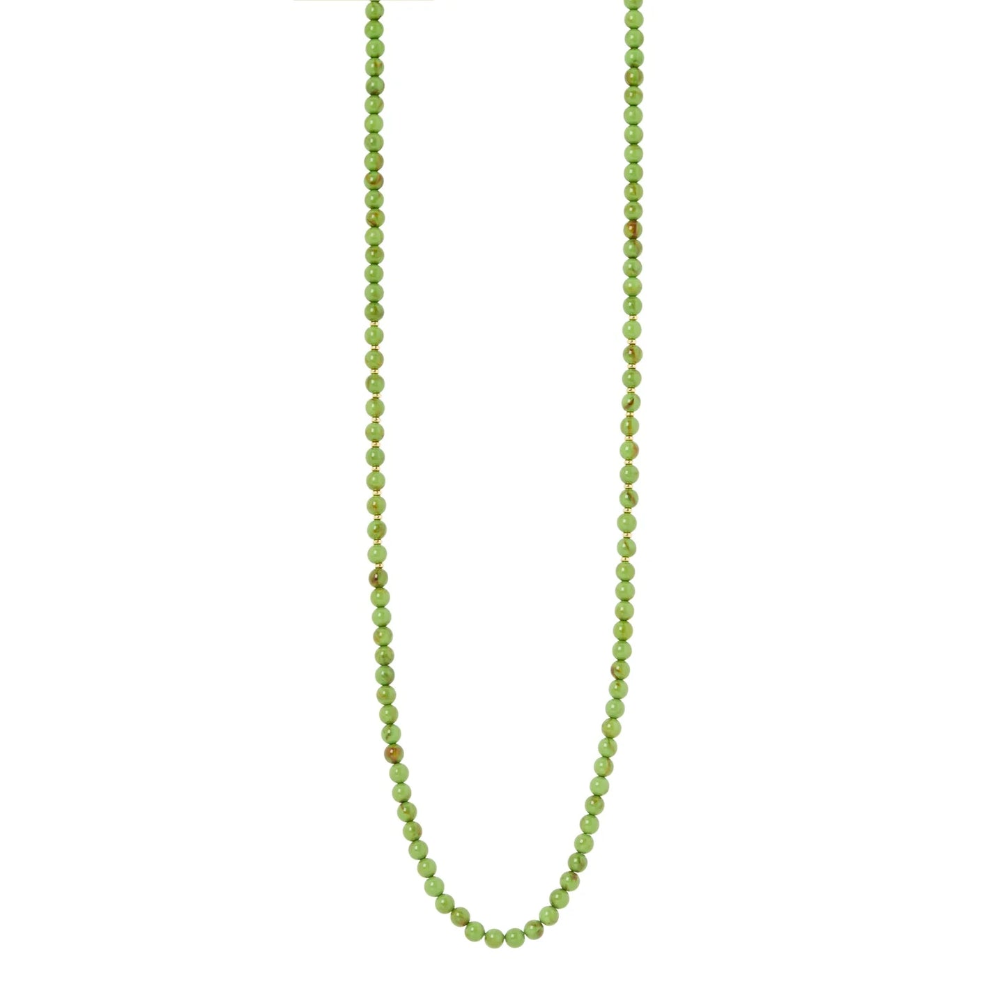 Collana lunga boule verdi Apuana - Verde