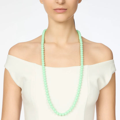 Collana lunga boule verde chiaro Apuana - Verde