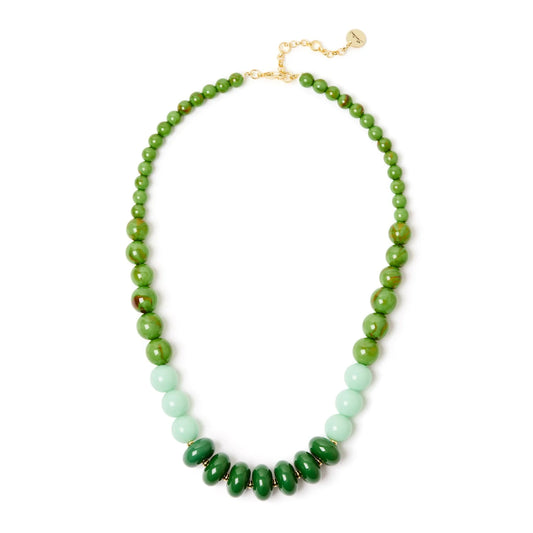 Collana corta boule degradè Apuana - Verde