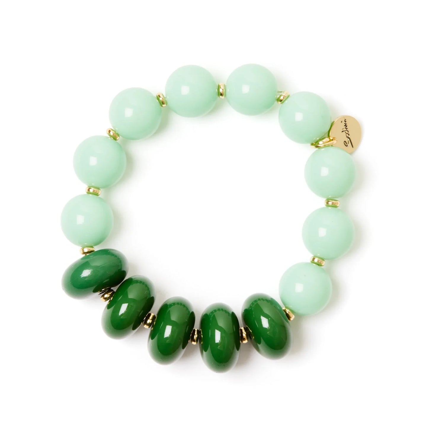 Bracciale elastico boule e bonbon Apuana - Verde