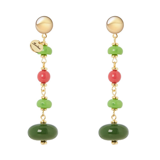 Orecchini lunghi Apuana - Multicolor