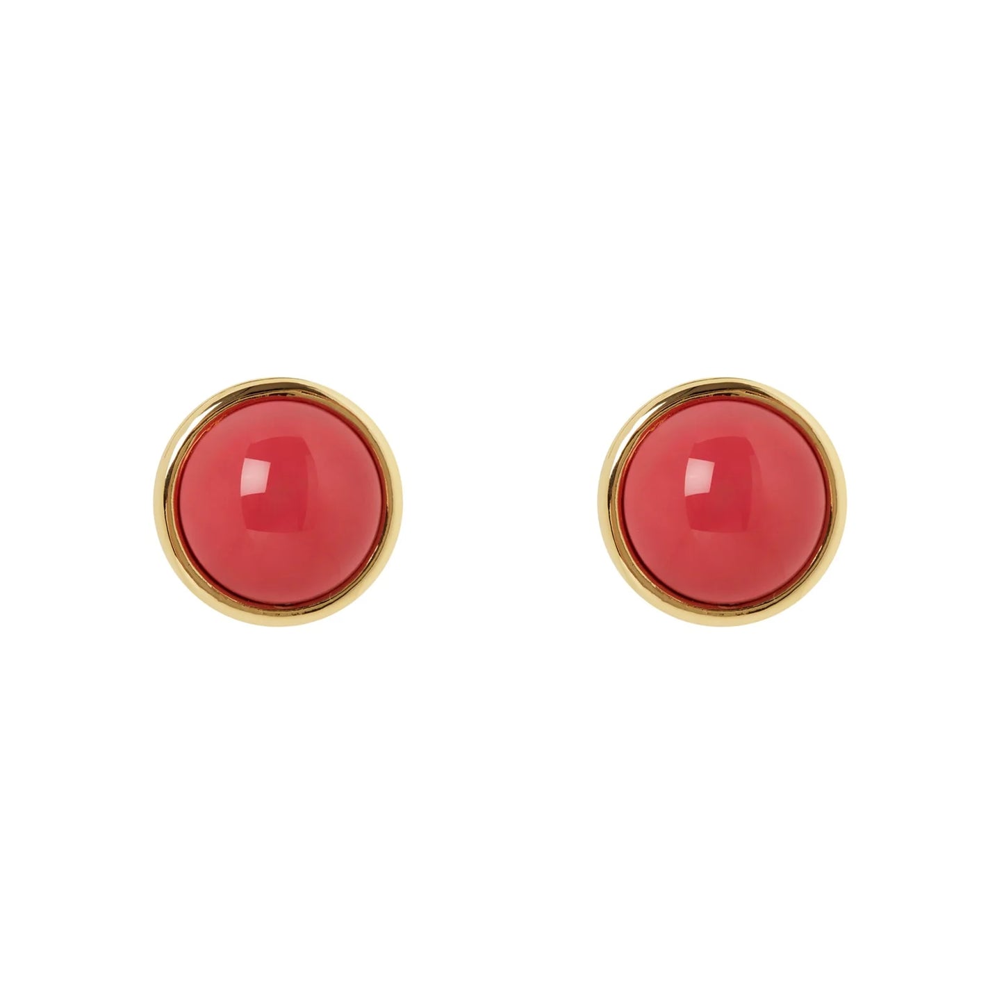 Orecchini cabochon Apuana - Rosso