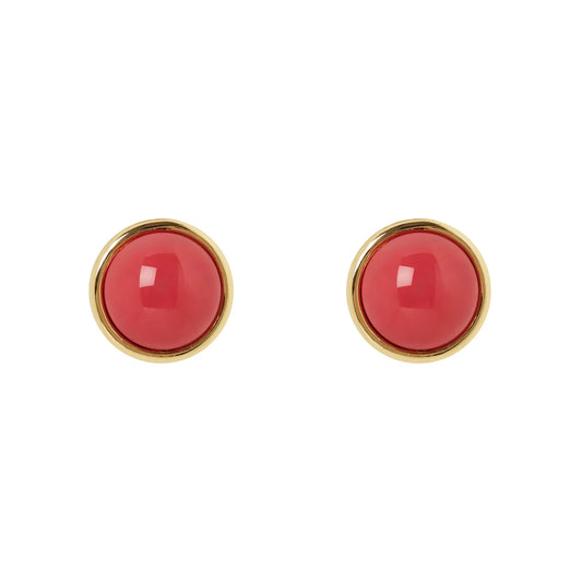 Orecchini cabochon Apuana - Rosso