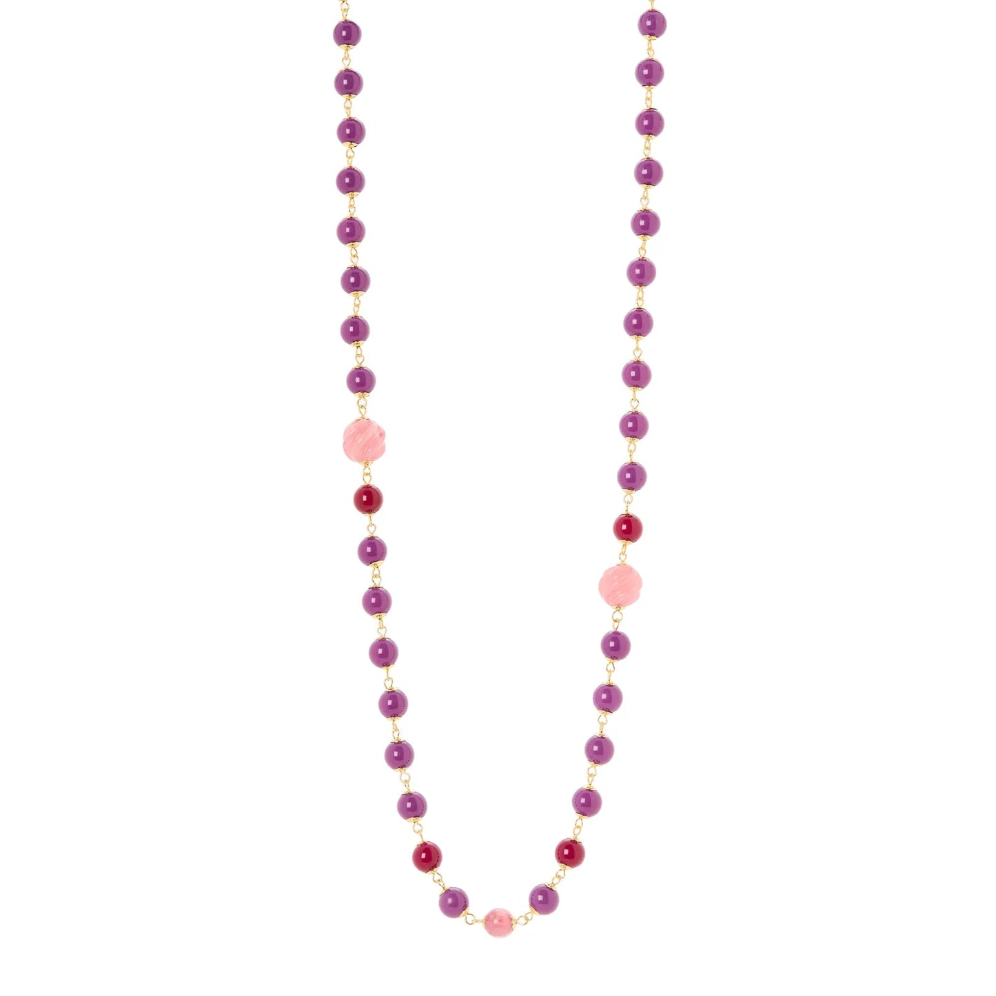 Collana lunga Belle Epoque - Viola