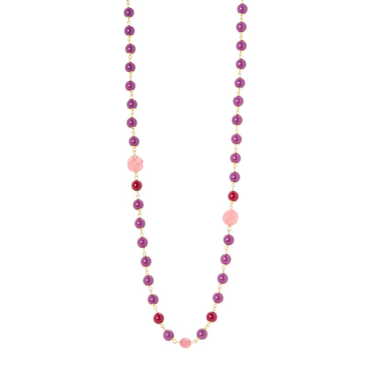 Collana lunga Belle Epoque - Viola