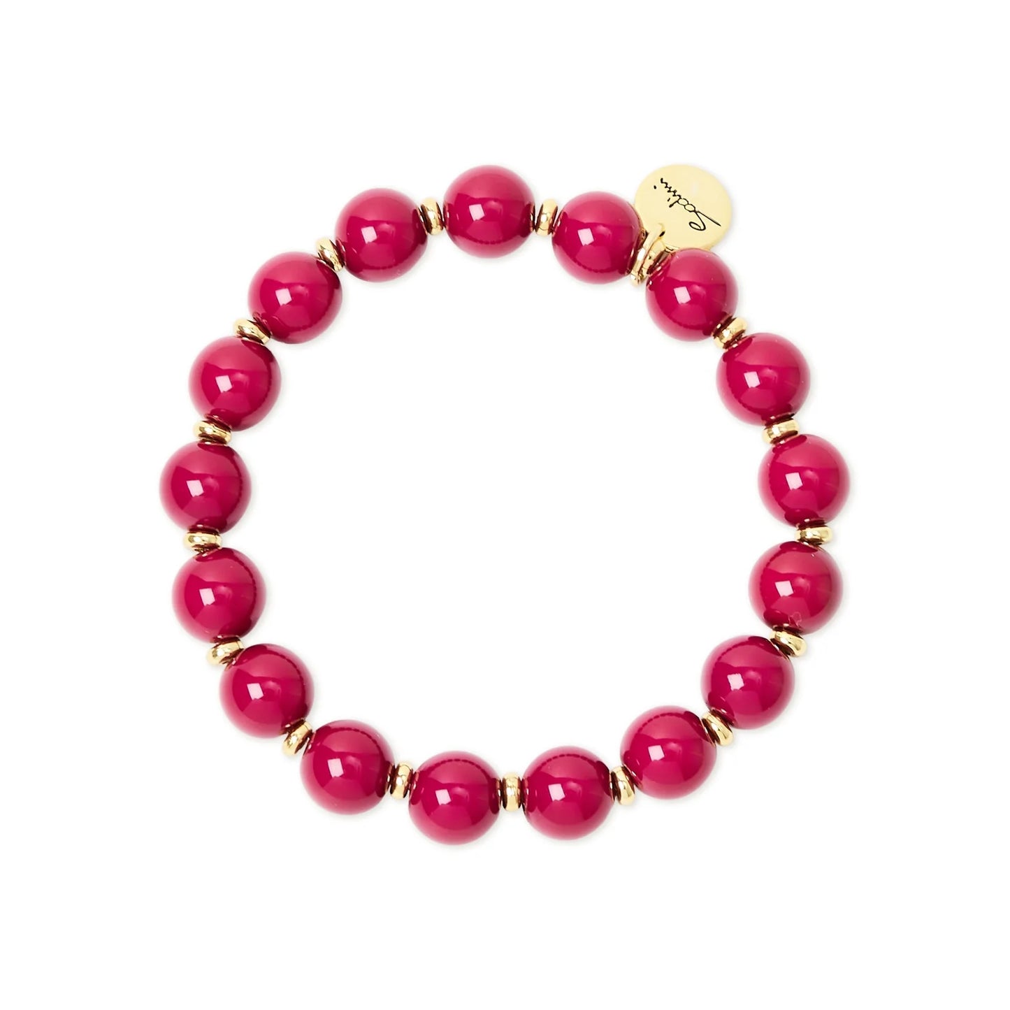 Bracciale elastico sfere Belle Epoque - Fucsia