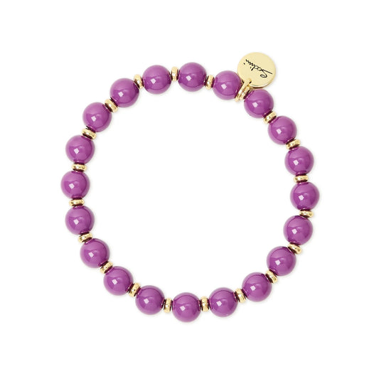Bracciale elastico piccole sfere Belle Epoque - Viola
