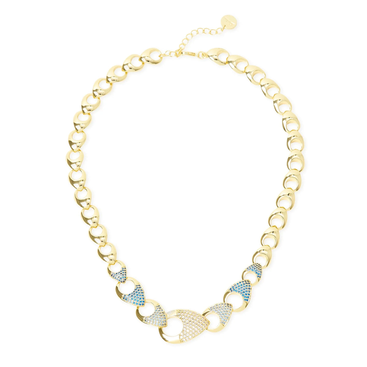 Collana corta a goccia cava Deva - Oro