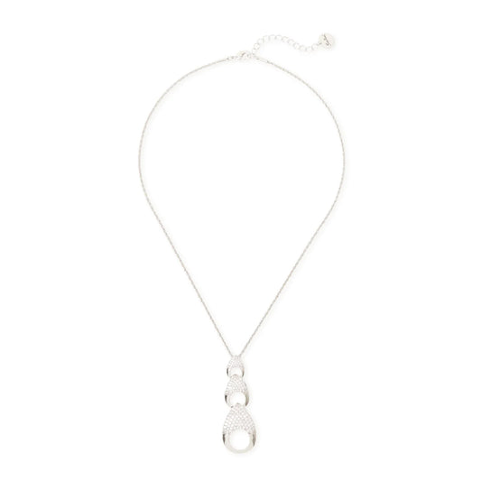 Collana corta pendente tre gocce Deva - Argento