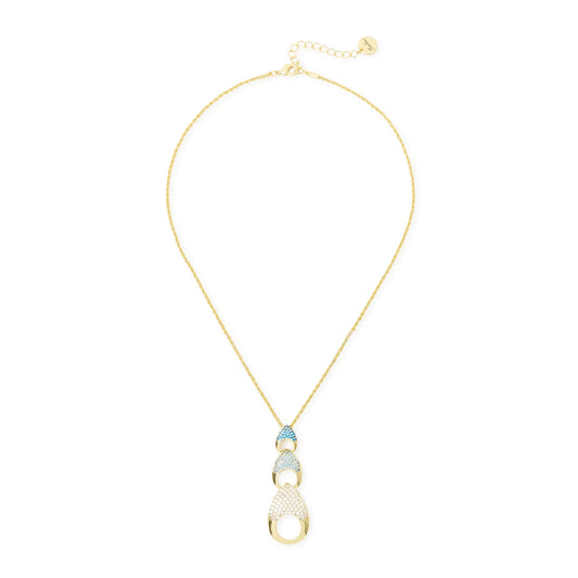 Collana corta pendente tre gocce Deva - Oro
