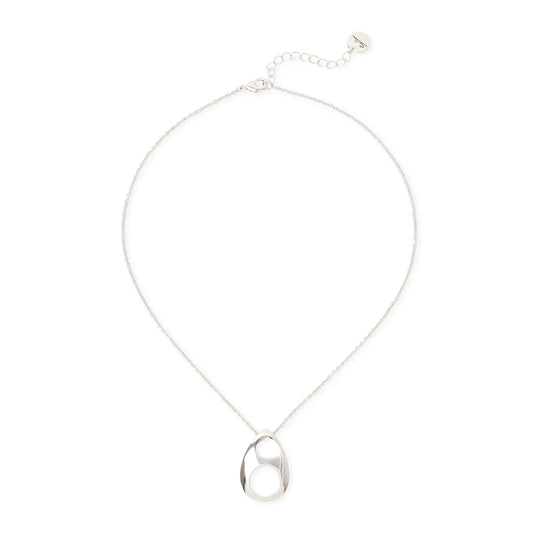 Collana corta pendente a goccia Deva - Argento