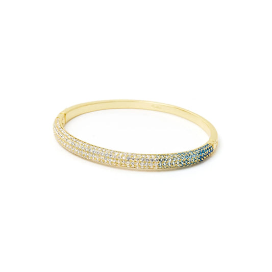 Bracciale bangle fascia snella Deva - Oro