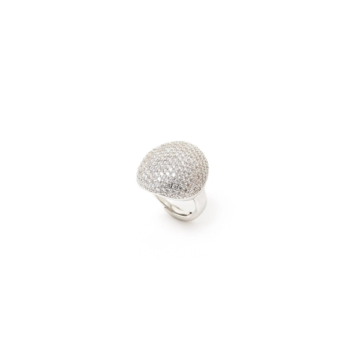 Anello cupola pavè Deva - Argento