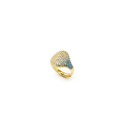 Anello fascia pavè Deva - Oro