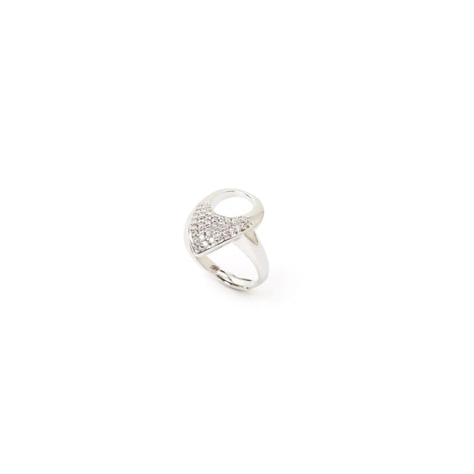 Anello goccia pavè Deva - Argento