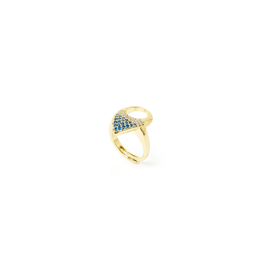 Anello goccia pavè Deva - Oro