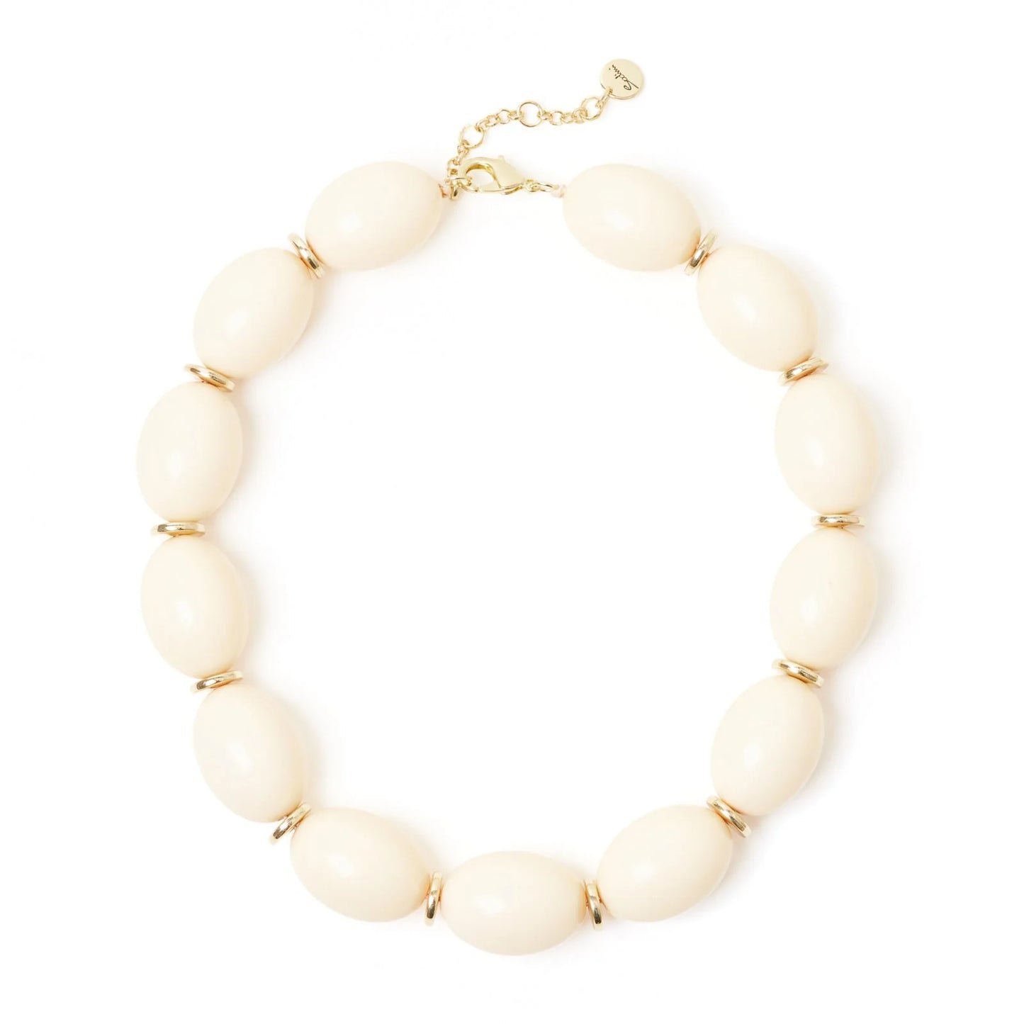 Collana corta a olivine Vieste - Avorio