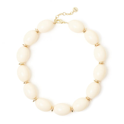 Collana corta a olivine Vieste - Avorio