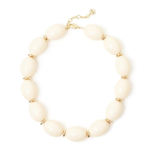 Collana corta a olivine Vieste - Avorio