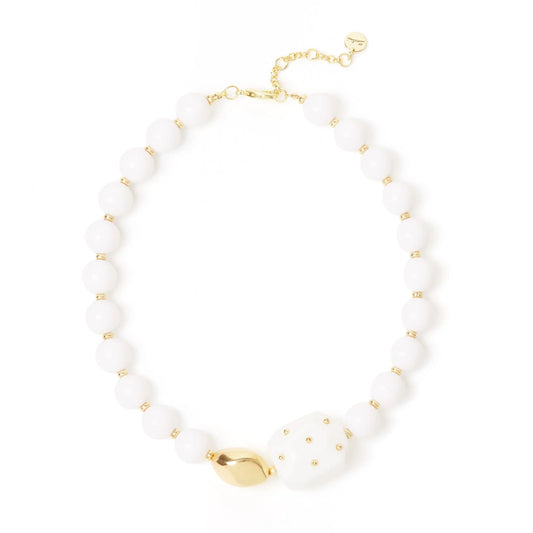 Collana grandi boule Filicudi - Bianco