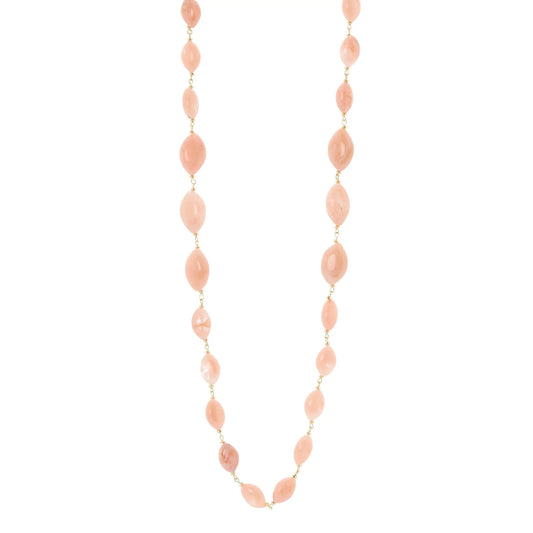 Collana lunga ciottoli Harper - Rosa
