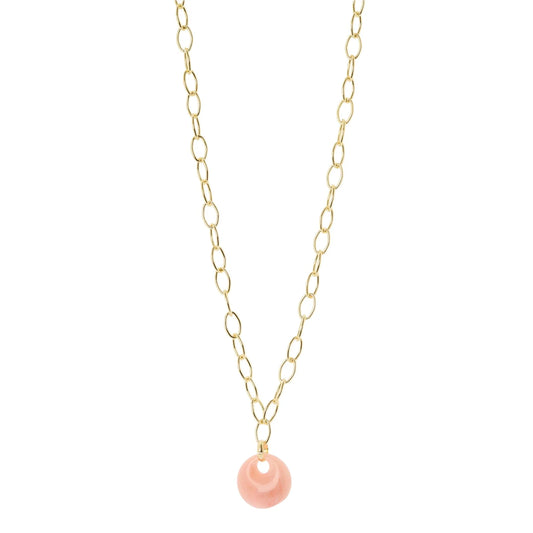 Collana catena disco Harper - Rosa