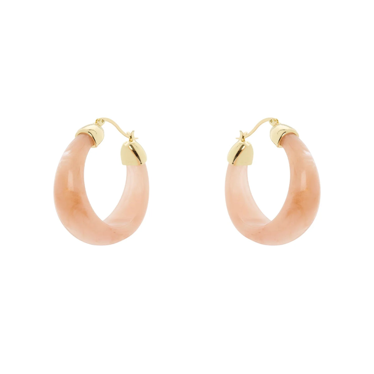 Orecchini cerchio svasato Harper - Rosa