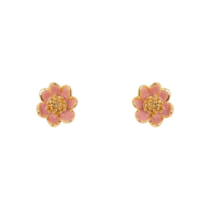 Orecchini mini fiore Hanami - Rosa