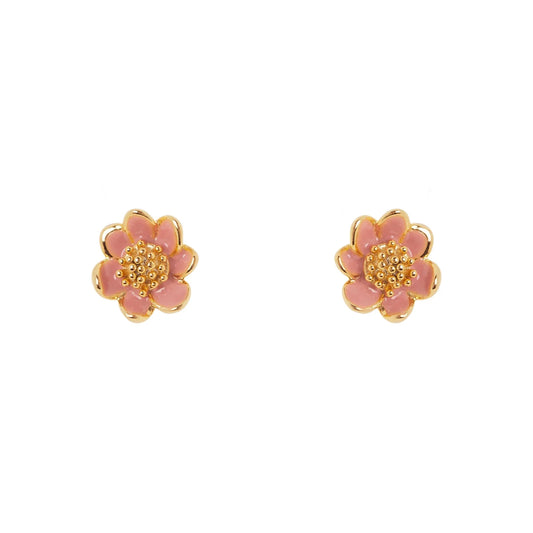 Orecchini mini fiore Hanami - Rosa