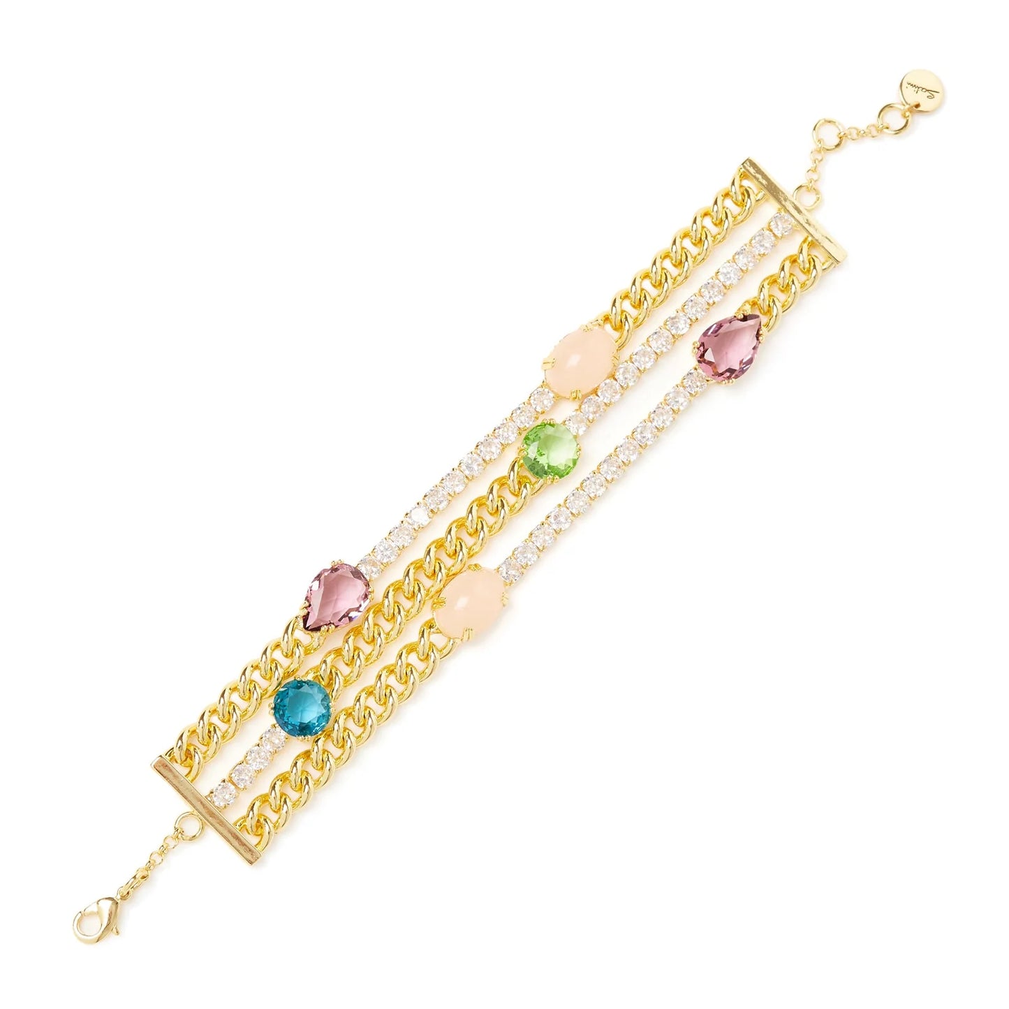 Bracciale a tre fili Ninfa - Multicolor