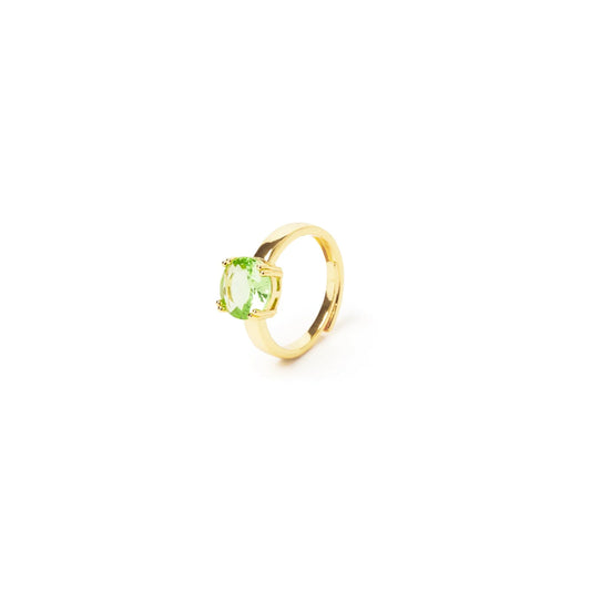 Anello punto luce Ninfa - Verde