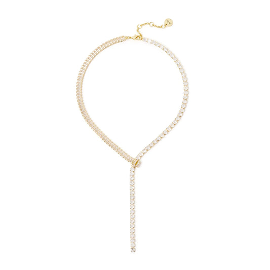 Collana a Y Serenissima - Bianco