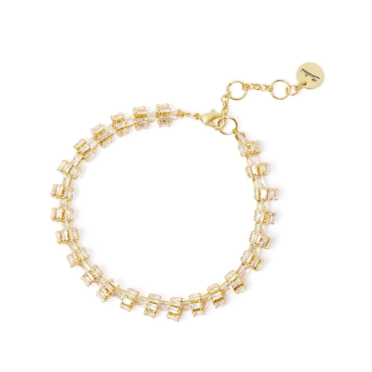 Bracciale con anellini di zirconi Serenissima - Bianco