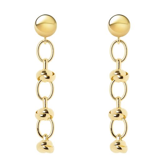 Orecchini maglie ovali fasce avviluppate Modern Muse - Oro