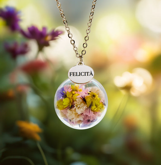 Collana della felicità "Fiori di Spello"