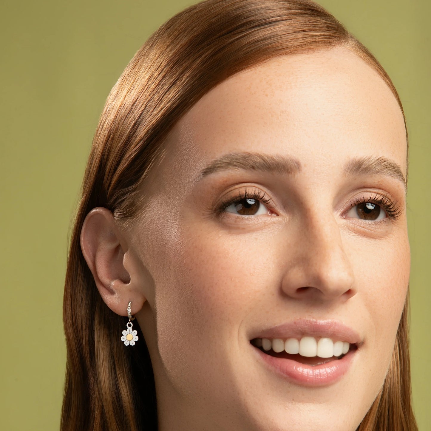 Orecchini anelle “Margherita e Farfalla del sorriso”