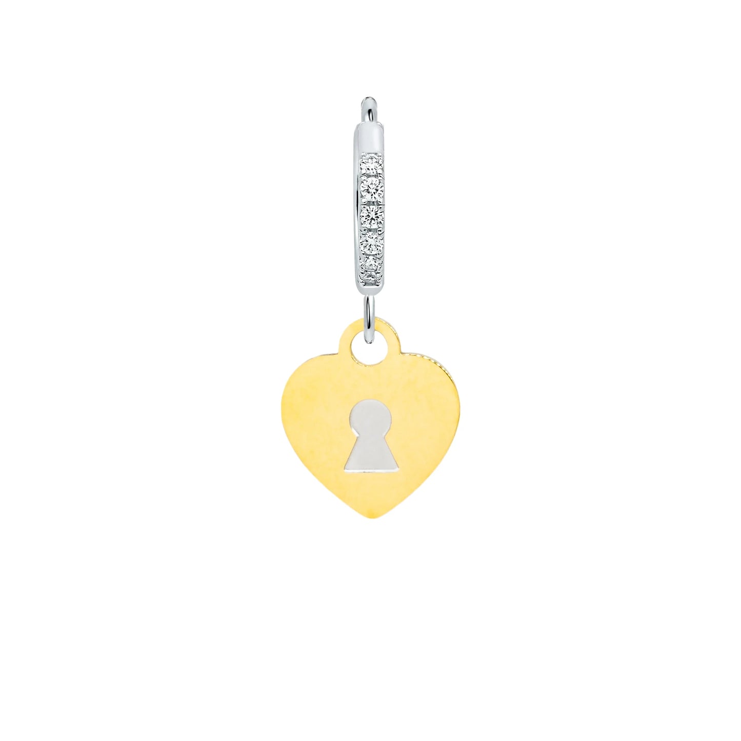 Orecchini anelle “Chiave e serratura di Alice in Wonderland”