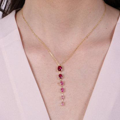Collana in Argento 925 con sfumature rosa