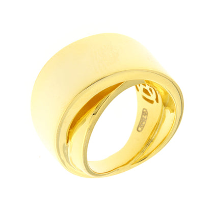 Anello in Argento 925 bombato placcato oro giallo