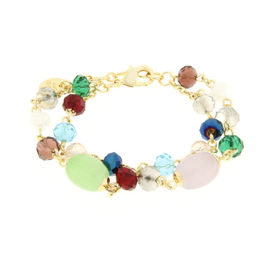 Bracciale in Metallo con cristalli multicolor Amovenezia