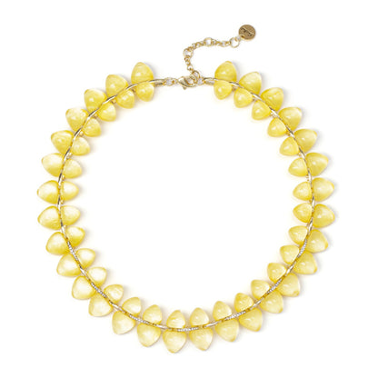 Collana corta con duplice filo Cocoon - Giallo