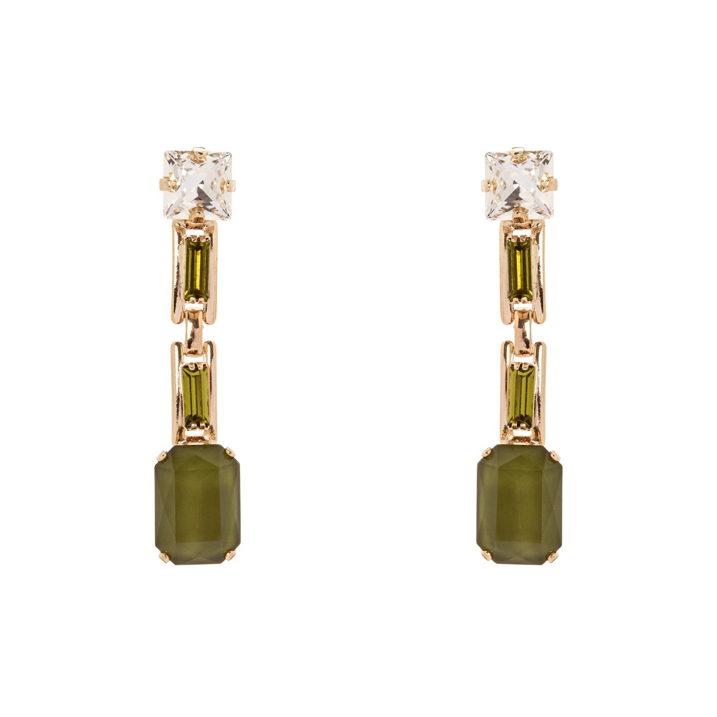 Orecchini pendenti Semira - Verde