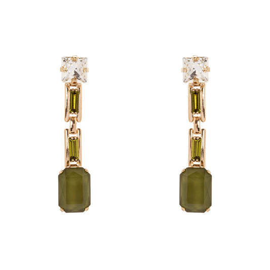 Orecchini pendenti Semira - Verde