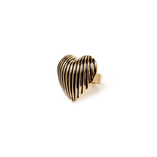 Anello cuore Malena - Nero